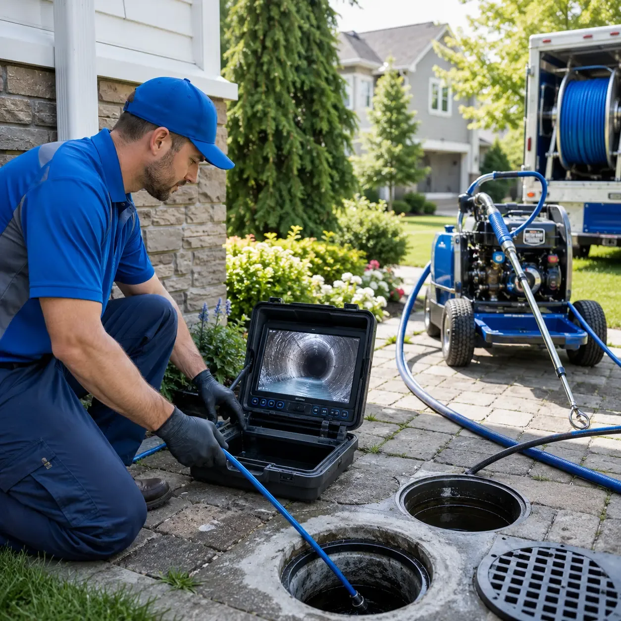 Outdoor drain cleaning professionals serving Evans, WV